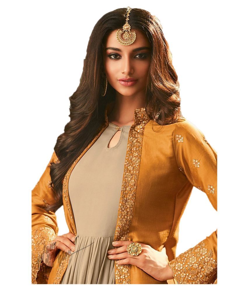 stylish net gown
