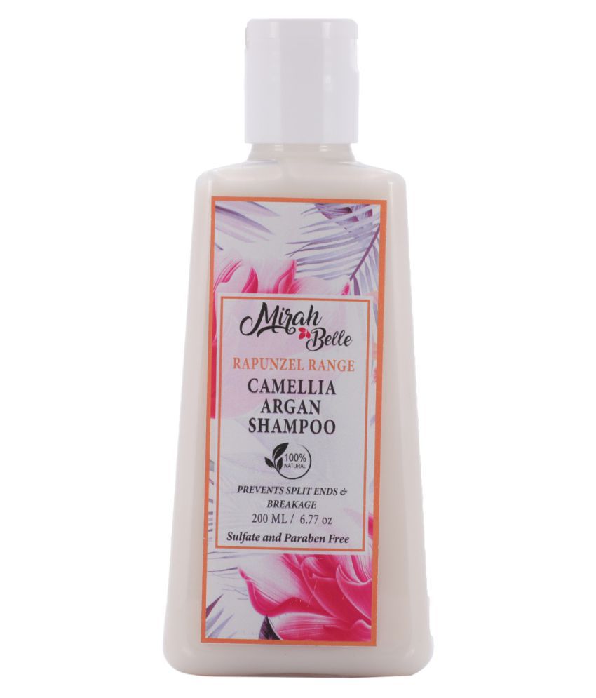 Mirah Belle Camellia,Argan Frizzy Hair Shampoo - 200 ml,Sulphate & Paraben free Shampoo 200 mL