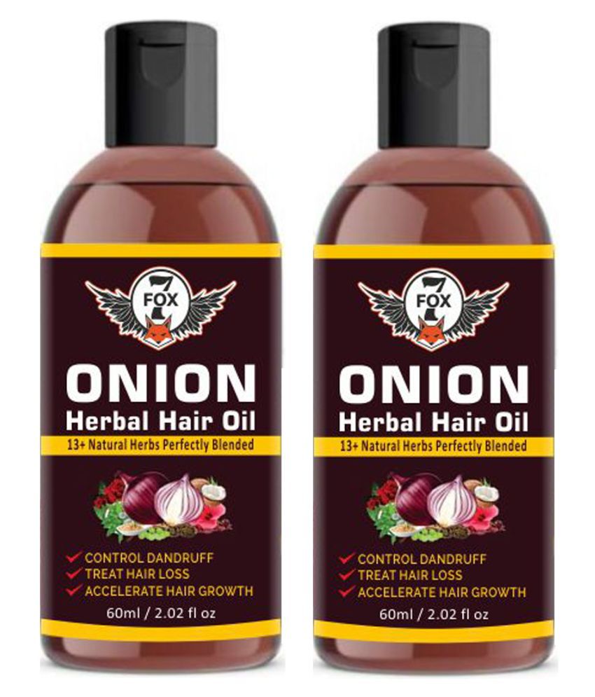7 FOX ONION Herbal Hair Oil For Fast Hair Growth Oil- 120 mL Pack of 2: Buy  7 FOX ONION Herbal Hair Oil For Fast Hair Growth Oil- 120 mL Pack of