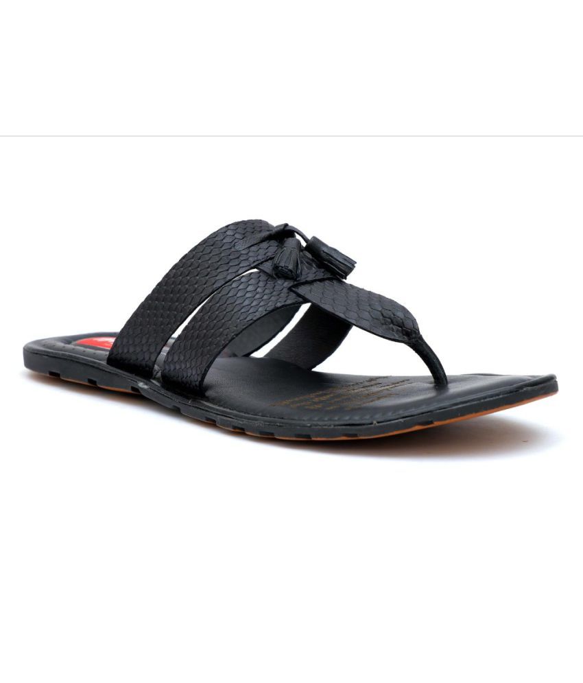 hitz black leather sandals