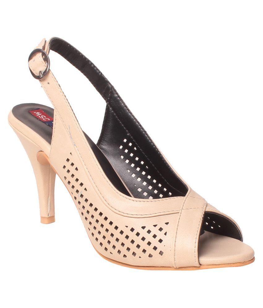 MSC Cream Stiletto Heels Price in India Buy MSC Cream Stiletto Heels Online at Snapdeal