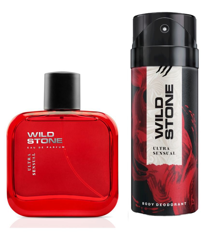     			Wild Stone Ultra Sensual Deo 150ml & Perfume For Men 50ml, Pack of 2