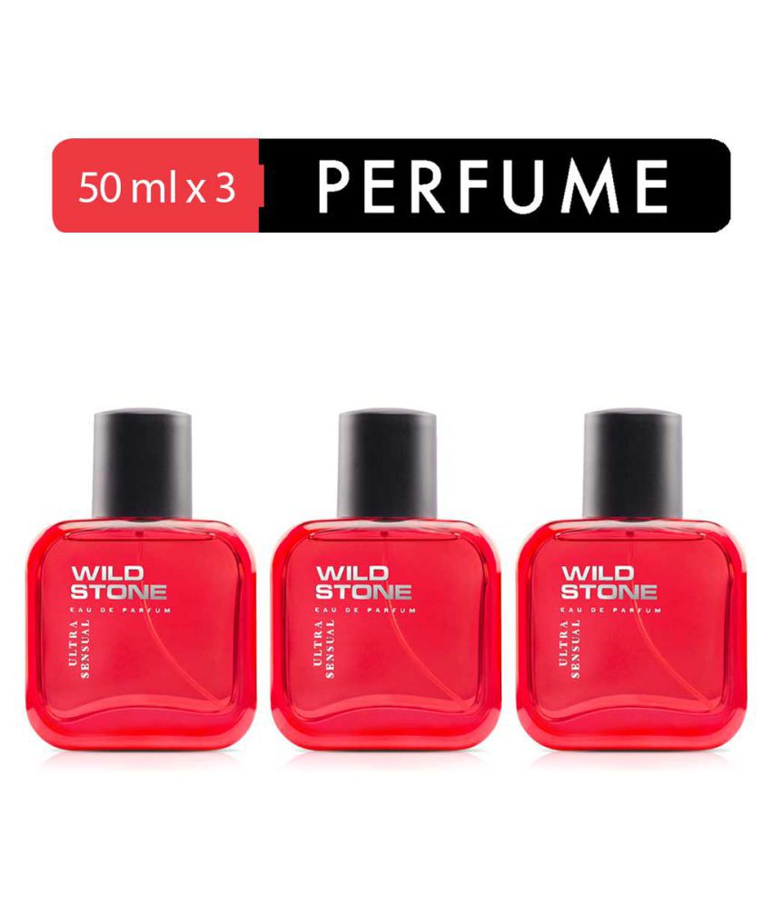     			Wild Stone Ultra Sensual Perfume For Men 50 mL ( Pack of 3, 150ml )