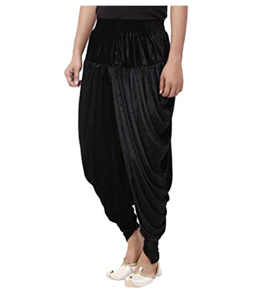 black shirt & dhoti