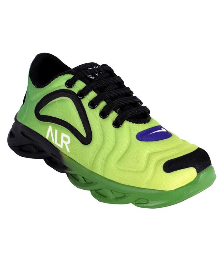 green workout shoes