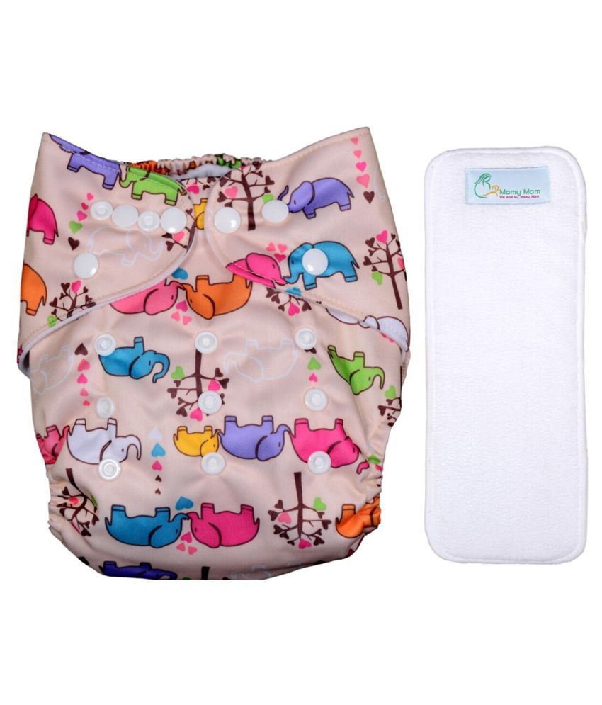 MOMY MOM Premium Cloth Diaper with InsertDusty Grey (Pack of 1) Buy