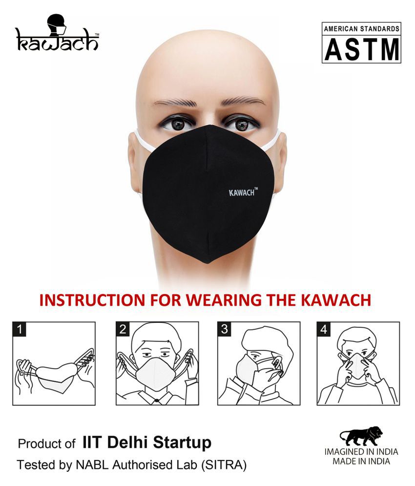 KAWACH Kawach STB-Reusable Face Mask Pack of 10: Buy KAWACH Kawach STB-Reusable Face Mask Pack 