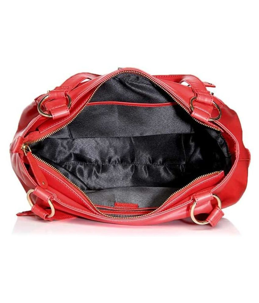 Satya Paul Red P.U. Shoulder Bag - Buy Satya Paul Red P.U. Shoulder Bag ...