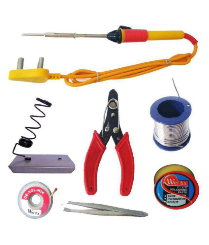     			7 in 1 tools hardware Soldering Iron Kit For DIY/Craft Work (Soldering Iron Heating Time 10 to 15 mins.)
