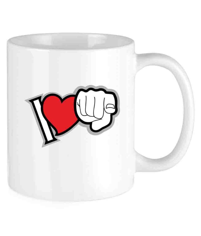     			vraj I LOVE YOU Ceramic Coffee Mug 1 Pcs 350 mL