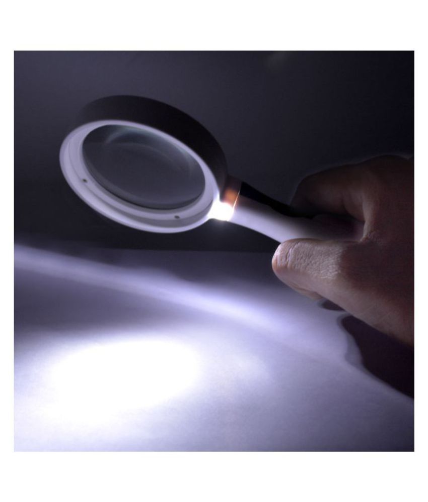 4X 65mm 2 LED Magnifier Magnifying Glass Microscope Buy Online at Best