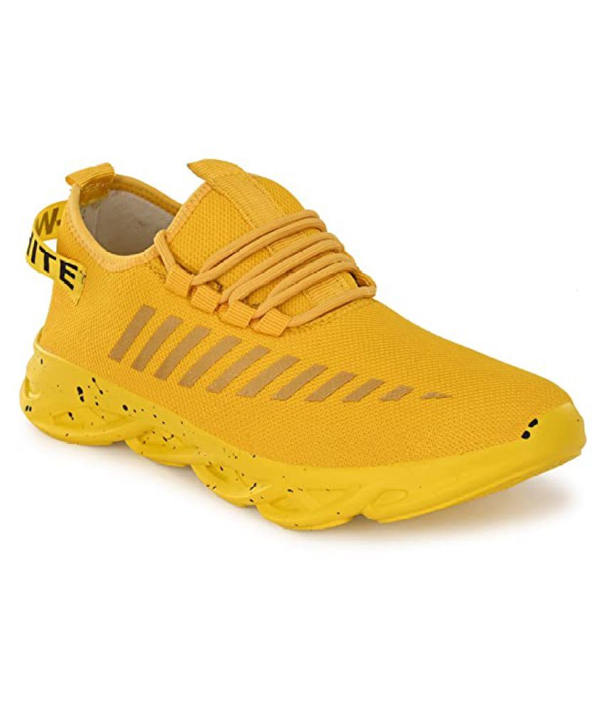 yellow tennis shoes