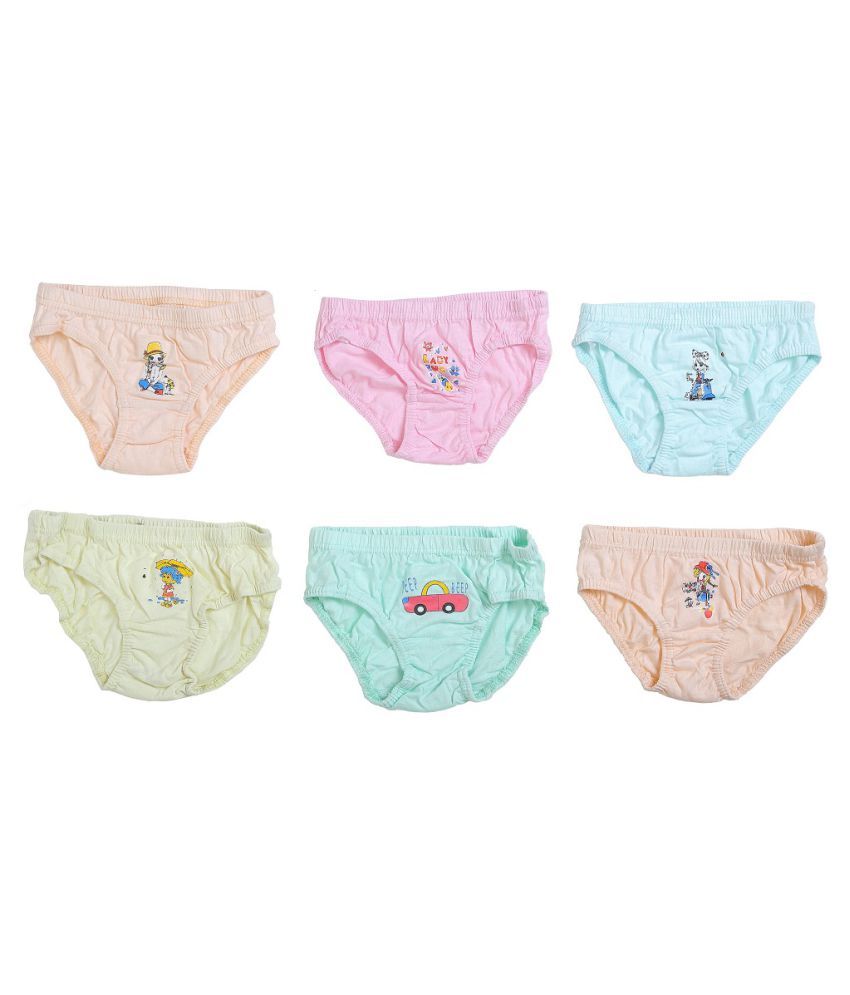 POVAMI Kid's(Powergirl) Cotton Inner Elastic Panties for Girls(PACK OF
