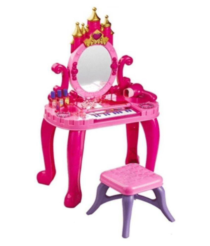 Pretend Play Kids Vanity Table And Beauty Play Set With Piano And Fashion Makeup Accessories For Girls Buy Pretend Play Kids Vanity Table And Beauty Play Set With Piano And Fashion