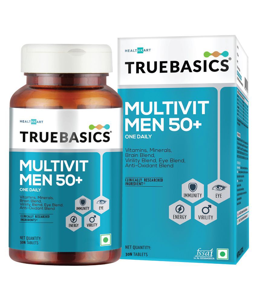 TrueBasics Multivit Men 50+, 30 tablet(s) Unflavoured