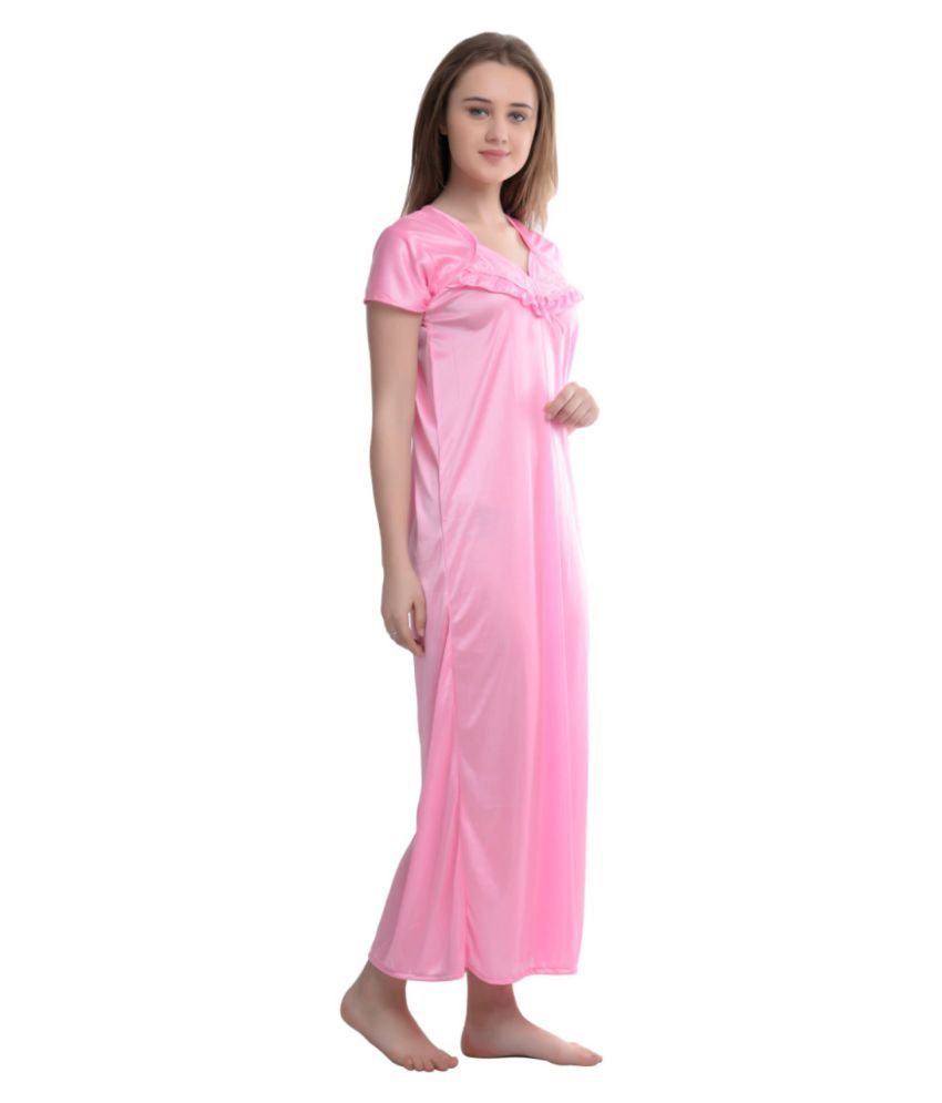 Buy Body Best Satin Nighty And Night Gowns Multi Color Online At Best