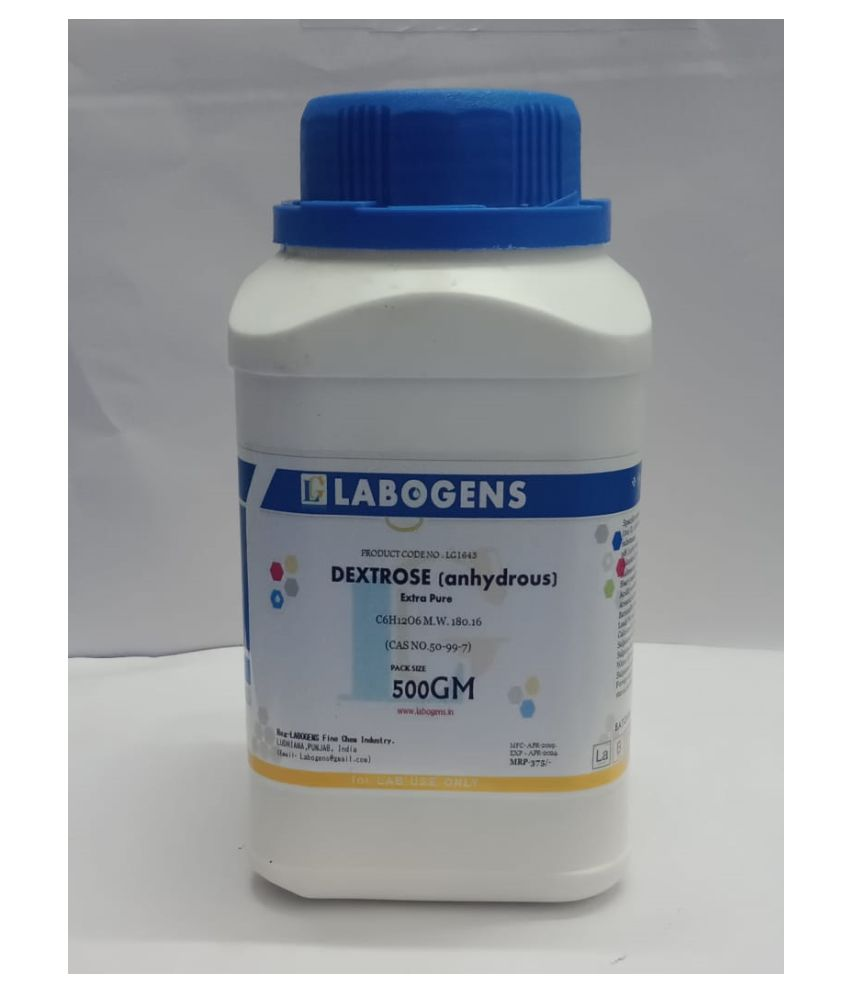     			LABOGENS  DEXTROSE (anhydrous) Extra Pure (purified)  500GM