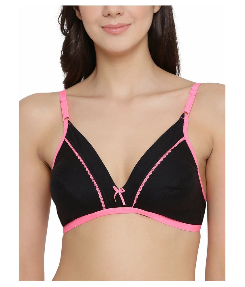     			Clovia Cotton Non Padded Women's Everyday Bra ( Black )