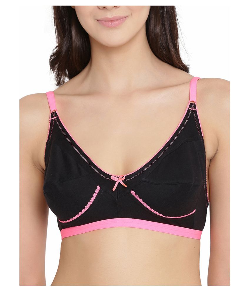     			Clovia Cotton Everyday Bra - Black