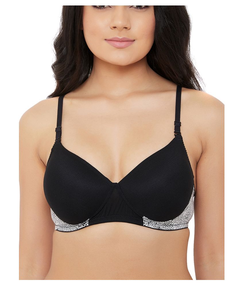     			Clovia Polyamide Women's T-Shirt Bra ( Black )