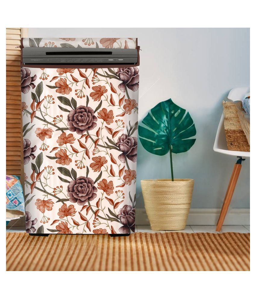     			E-Retailer Single Polyester Brown Washing Machine Cover for Universal Top Load