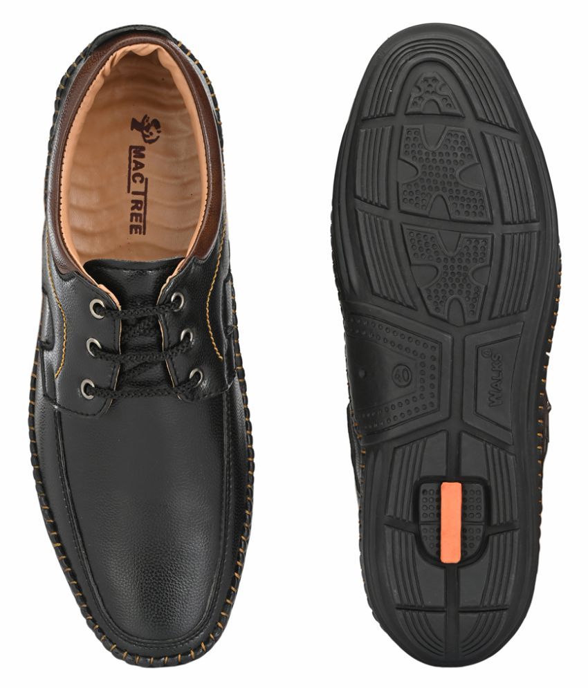 mactree black formal shoes