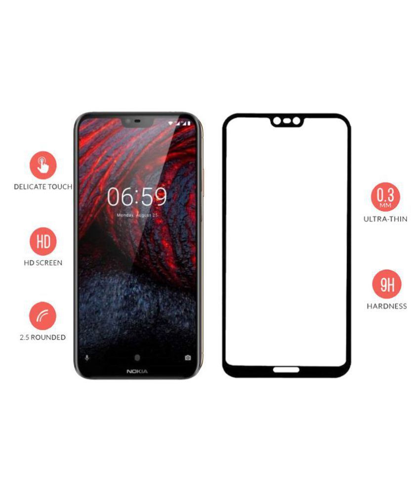 Nokia 6.1 Plus (Nokia X6) 6D Screen Guard By Medulla 11D EDGE TO EDGE
