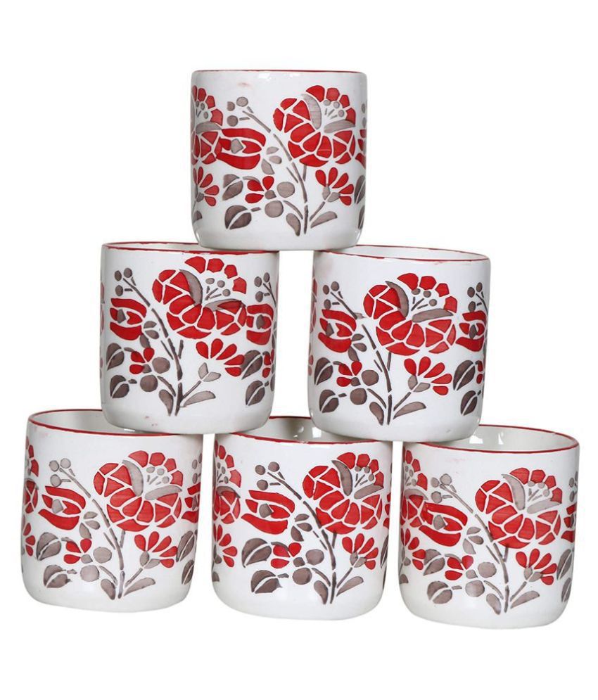 RAJ ROYAL Ceramic Coffee Mug 6 Pcs 300 mL