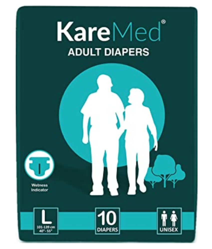 Kare In Med Adult Diapers (L) 10 Count,Pack of 3 (30 Counts) Buy Kare
