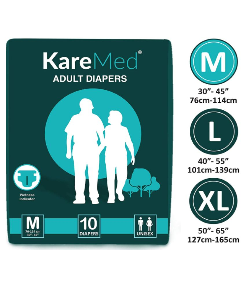 Kare In Med Adult Diapers (L) 10 Count,Pack of 3 (30 Counts) Buy Kare