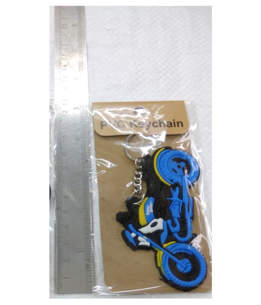 PVC BIKE Rubber Keychain Single Blue Buy PVC BIKE Rubber Keychain
