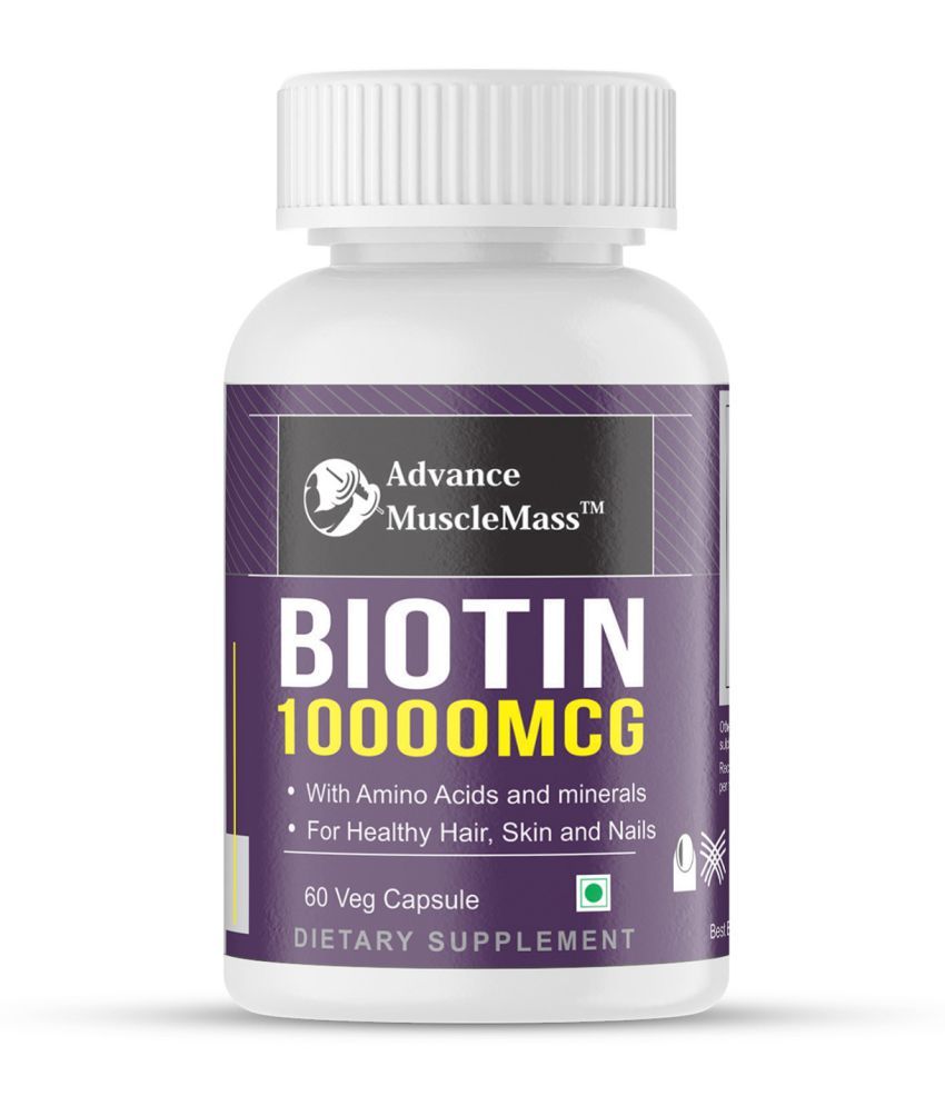 Advance Musclemass Biotin Capsule With Amino Acid 70 Gm Vitamins 