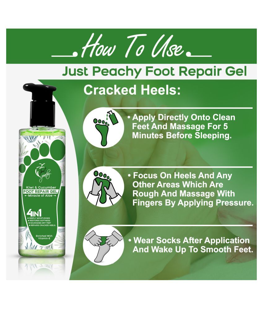 Just Peachy Miracle Of Aloe 4 in 1 Cracked Heel Repair Foot Repair Gel