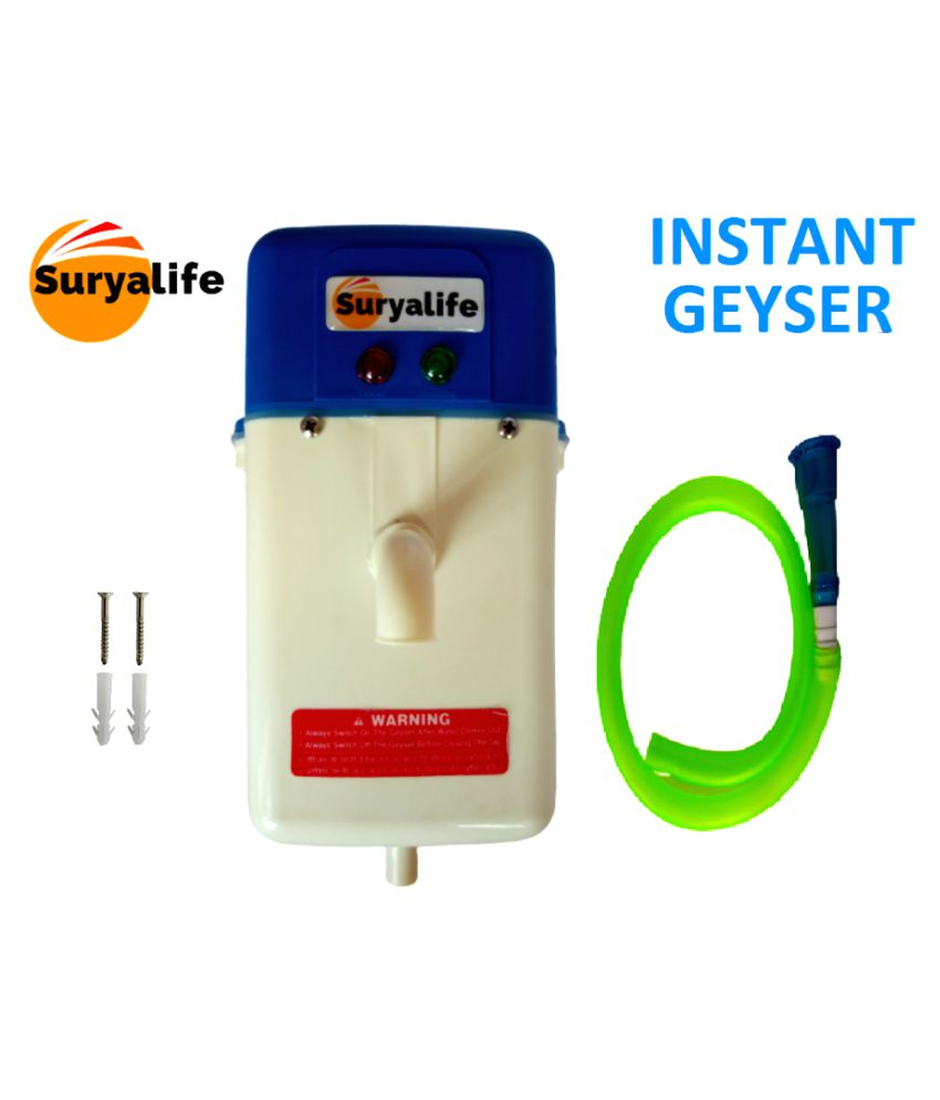 SURYALIFE Instant Geyser (Portable Instant Geyser) 1 Ltr INSTANT GEYSER