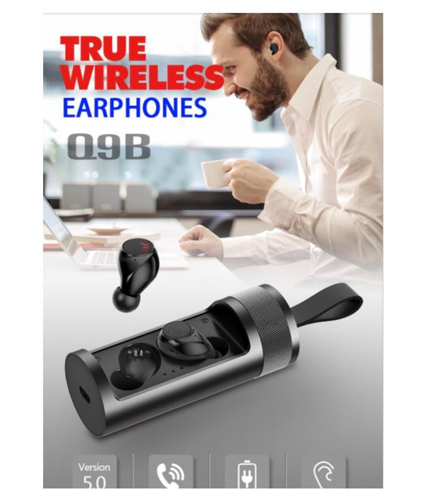 drums SUPER Q9B BASS Ear Buds Wireless With Mic Headphones/Earphones