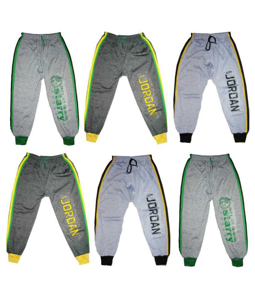     			MS GROUP OF COMPANY Pack of 6 Boys 100% Cotton Trackpant ( Multicolor )