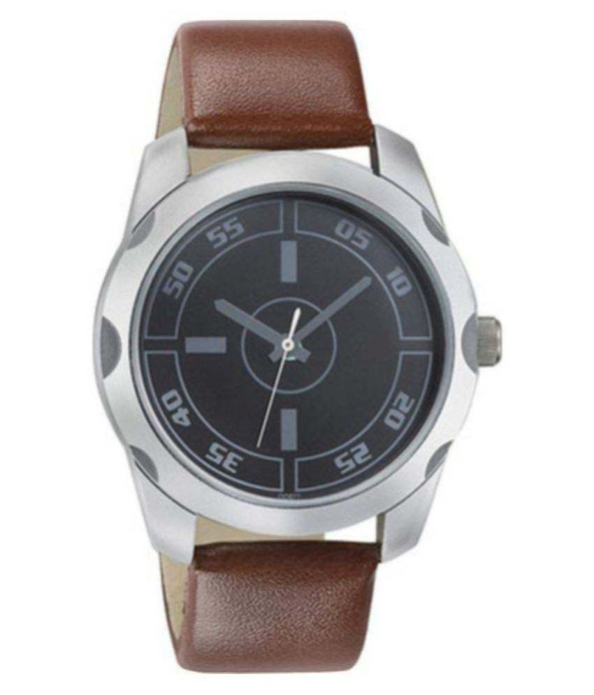 ex306 blue leather analog men's watch