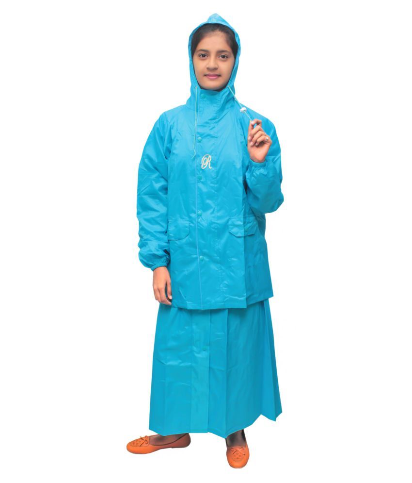     			Goodluck Nylon Raincoat Set - Blue