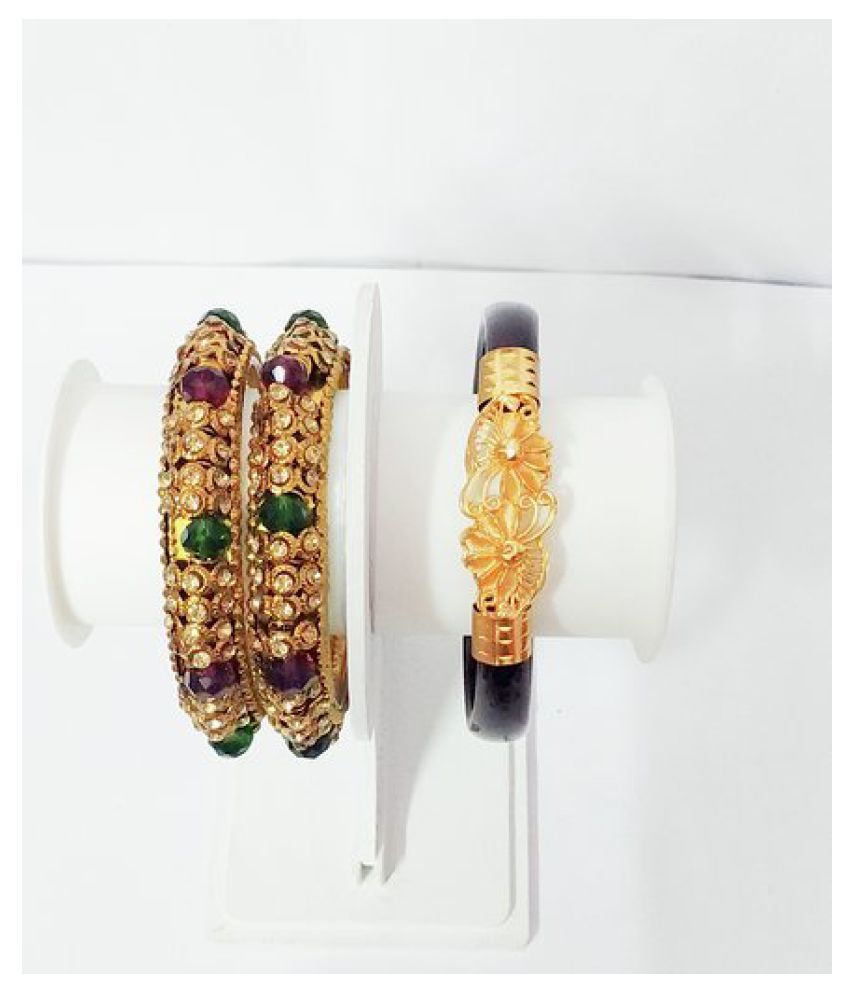 Bengali bracelet Green pola multicolour combo bangles for women: Buy ...