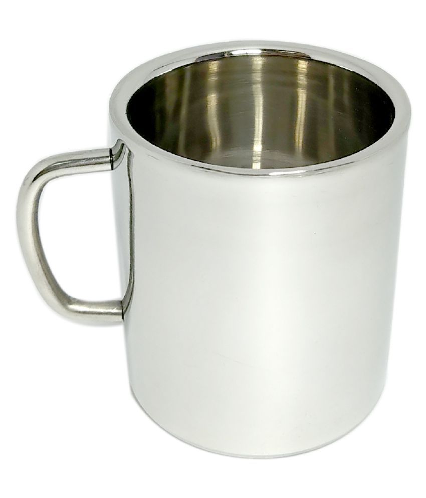 bartan hub Mug 1 300 ml Steel Coffee Mug 1 Pcs 300 mL: Buy Online at Best  Price in India - Snapdeal