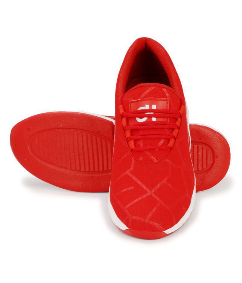 womens red training shoes