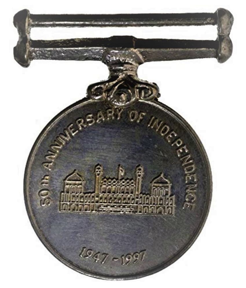     			50th Independence Anniversary Extremely Rare Medal------Everytime Buyer Get Different Condition Medal------