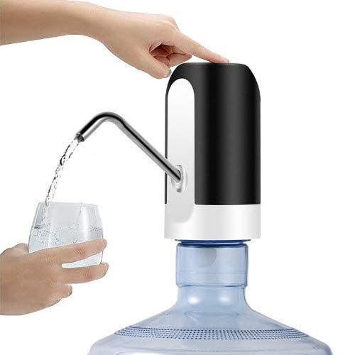     			Automatic Wireless Electric Rechargeable Drinking Water Dispenser Pump for 20 Liter Bottle Can with USB Charging Cable (Assorted Color)