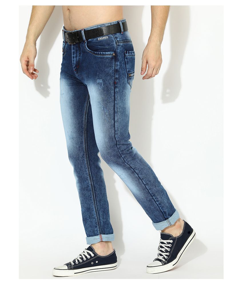 V2 Blue Regular Fit Jeans - Buy V2 Blue Regular Fit Jeans Online at ...