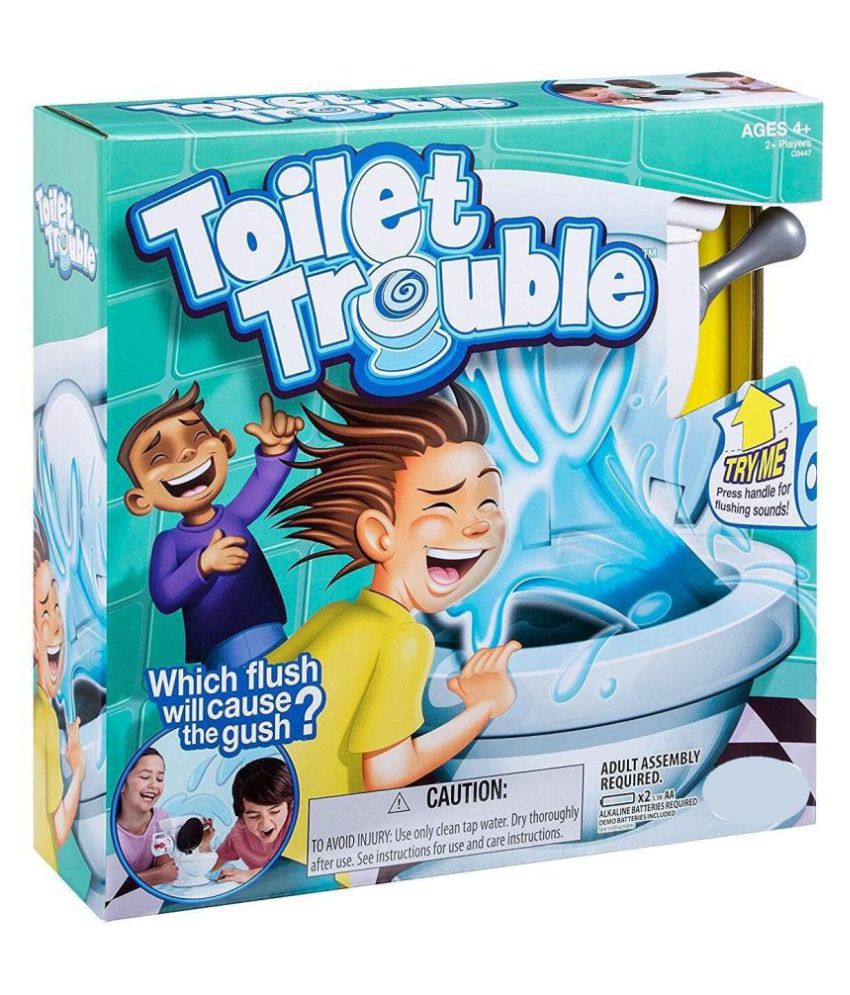Chocozone Exciting Toilet Trouble Game with Flushing Sounds & Water Toys for 5 years old
