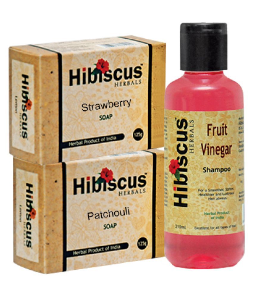 Hibiscus Herbals Fruit Vinegar Shampoo Bath Kit Pack of 3 Buy Hibiscus