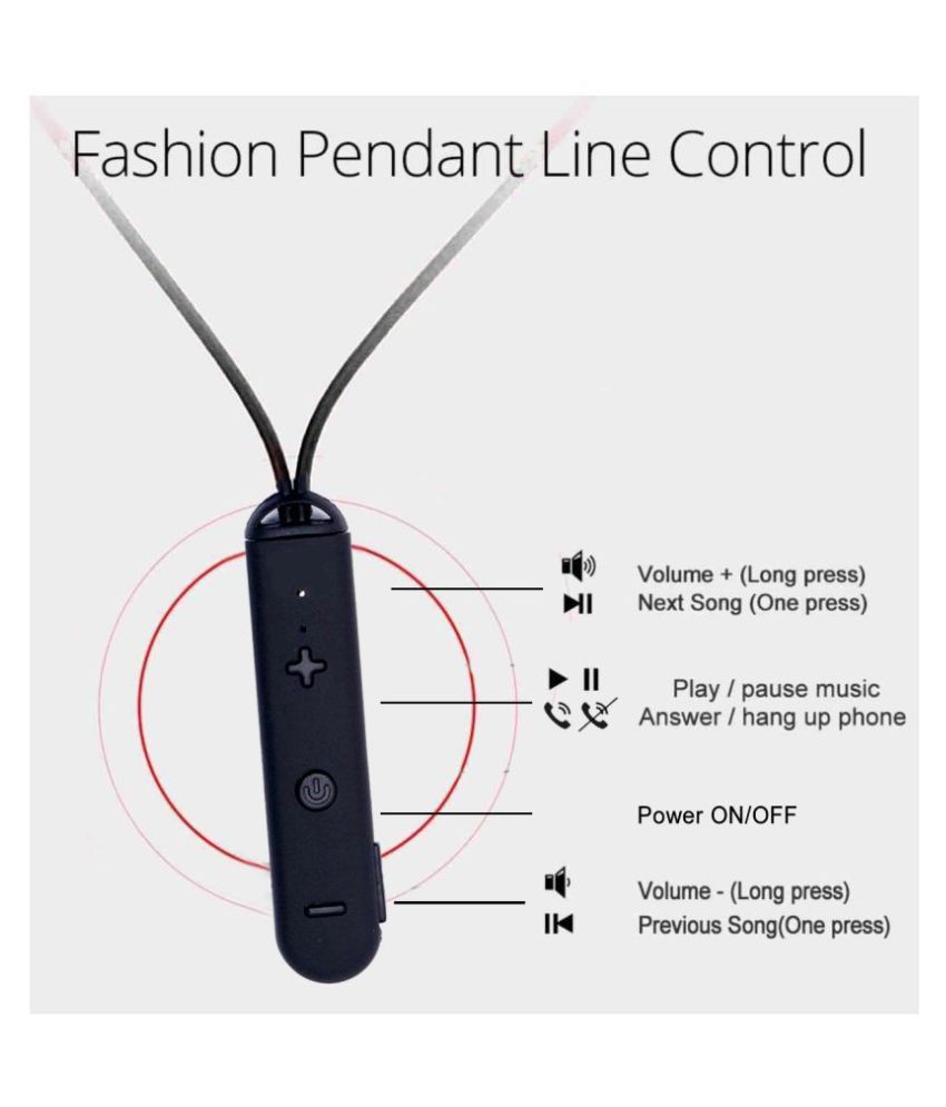 King KG555 Necklace Style Earphone Neckband Wireless With Mic