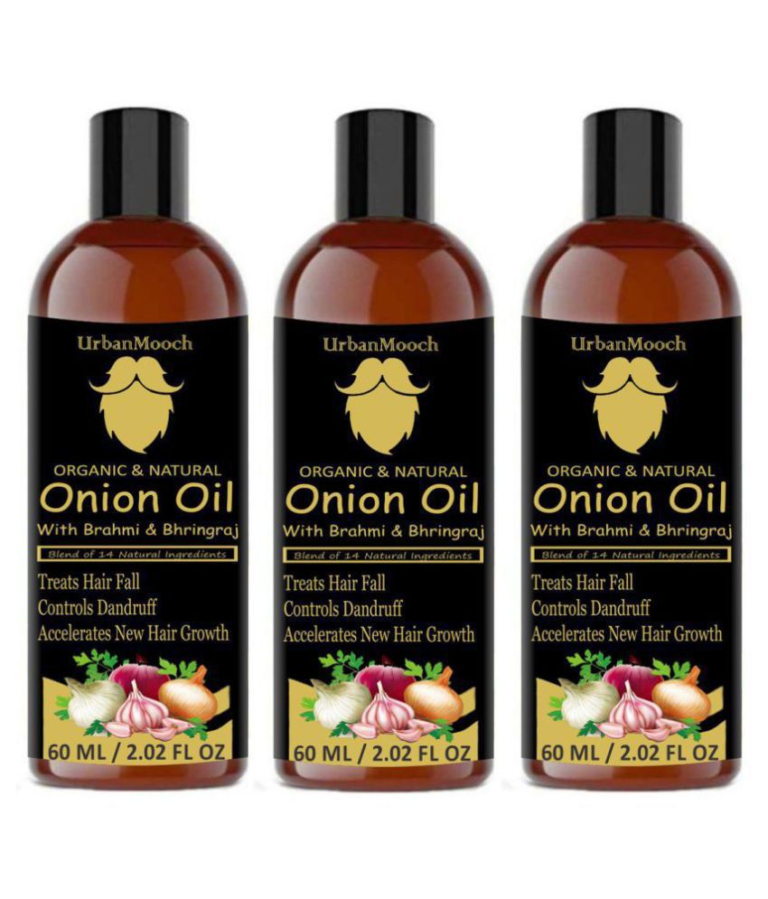 UrbanMooch Onion Herbal Hair Oil Blend Of 14 Naturals Hair growth 180 ...