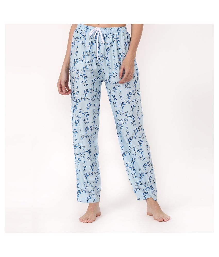 Buy V2 Rayon Pajamas - Blue Online at Best Prices in India - Snapdeal