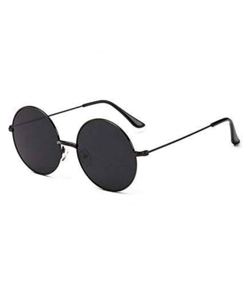 Davidson - Black Round Sunglasses ( ab0087 ) - Buy Davidson - Black ...